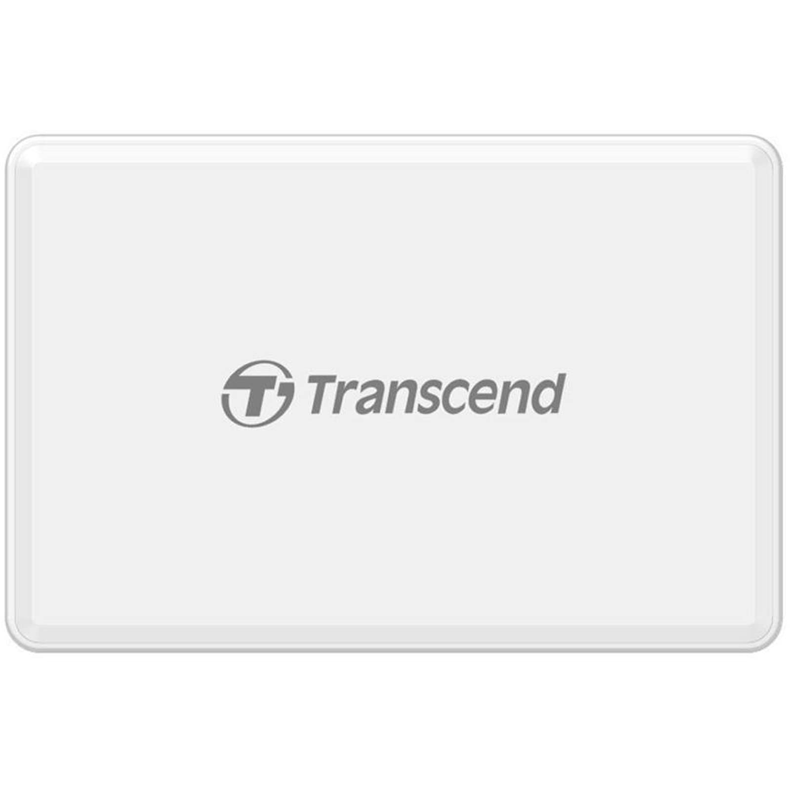 Transcend Multifunctional Card Reader in White (with a SD, microSD and CompactFlash card slot) USB 3.1 Gen 1 TS-RDF8W2