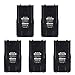 Retevis RT7 Walkie Talkie Battery,3.7V 1000mAh Two Way Radio Rechargeable Battery, Compatible RT7 Walkie Talkie(5 Pack)