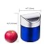 Mini Trash Can with Lid, 0.4 Gal, Blue