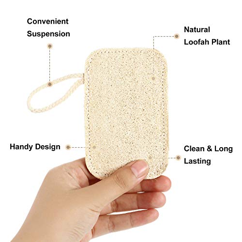 Natuurlijk serviesgoed, spoelspons, spons, vaatwasser, spons met koord, Luffaplantenvezel, keukenspons, keukenreiniging… - Afbeelding 3