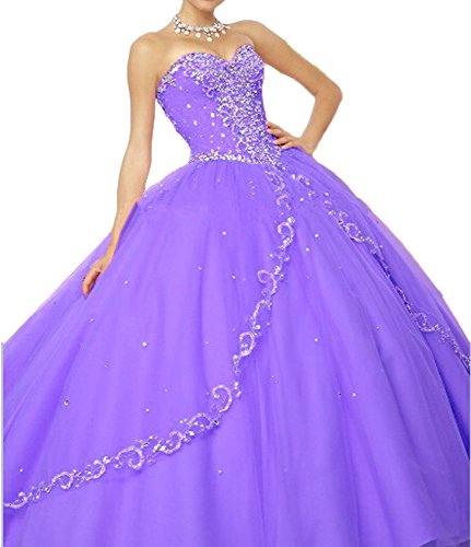 purple sweet 16 dresses