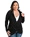 Kindred Bravely Clara Criss Cross Nursing Top | Infinity Cardigan for Breastfeeding (Black, XL-XXL)