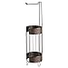 InterDesign Twillo Free Standing Toilet Paper Roll Holder – Dispenser and Spare Roll Storage for Bathroom, Bronze