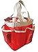 Attmu 1 Quick Dry and Portable Hanging Mesh Caddy-Bath Bag and Storage Organizer for Bathroom Accessories-Shower Tote for Gym Camp Travel and College Dorm Room (Red)