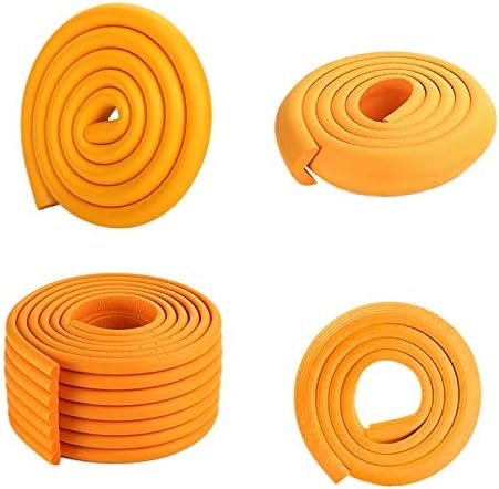 XYZDZ Multifunctional Edge and Corner Guard Coverage Baby Safety Bumper DIY 6.5 Ft -2pcs (Color : Orange, Size : L)