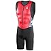 Synergy Men's Triathlon Trisuit (Red/Black, Large)