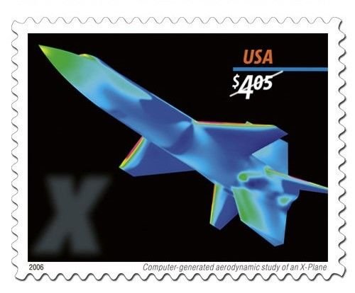 2006 $4.05 X-15 Plane Priority Mail Stamp Scott 4018 by USPS
