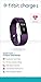 Fitbit Charge 2 Heart Rate + Fitness Wristband, Plum, Large (US Version)