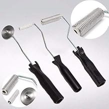 FidgetKute - Juego de 3 Rodillos laminados de Fibra de Vidrio con Burbujas para Molde FRP, Resina, GRP