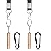 Michael Josh 2PCS Outdoor Loudest Emergency Survival Whistle with Carabiner and Lanyard for Camping Hiking Dog Training (Gold)