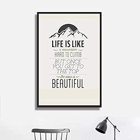 Framed Canvas Wall Art for Living Room, Bedroom Quotes Canvas Prints for Modern Home Decoration Ready to Hang - 16"x24" inches