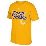 Golden State Warriors Men's adidas Gold Strength in Numbers T-Shirt