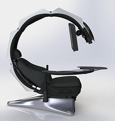 Pre-order(Order leadtime : 4 weeks after order) Drian Workstation Game Chairs IT &amp; Furniture Converged Gaming chair For office and Home and Game(Pure White)For Single Monitor &amp; Right door direction