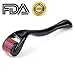 Derma Roller Cosmetic Needling Instrument for Face, 540 Titanium Micro Needle 1.0mm - Includes Storage Case