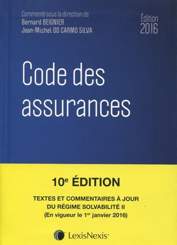 Code des assurances 2016