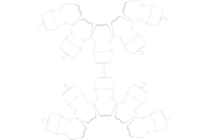 SHINEOFI 10 Pcs Swimwear Hangers Body Shape Bikini Display Rack White ’s Closet Clothing Organizer for Home