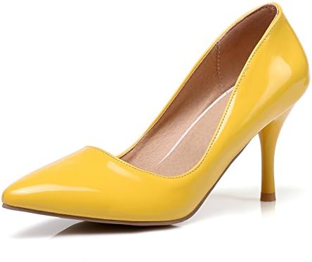 Btrada Women Sexy Pointed Pumps Heeled Sandals Trendy Closed Toe Pull-on Dress Shoe High Heel Stiletto