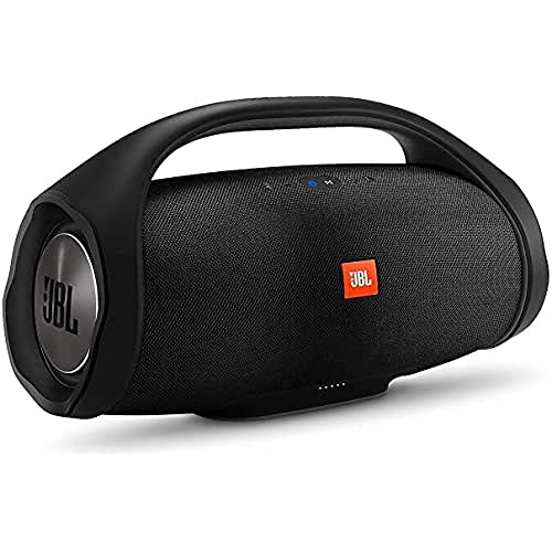 JBL Boombox Enceinte Portable - Son Ultra Puissant - Modes De Son Intérieur & Extérieur - Autonomie 24 Hrs - Étanche Pour Piscine & Plage, Bluetooth, Noir