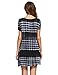 Romwe Loose Casual Short Sleeve Tie Dye Ombre Swing T-Shirt Tunic Dress Black S
