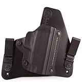 Walther CCP IWB Hybrid Holster with Adjustable Retention and Comfort Curve, Black Arch Holsters ACE-1 Gen 2