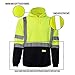 New York Hi-Viz Workwear H8312 Men's ANSI Class 3 High Visibility Class 3 Sweatshirt, Hooded Pullover, Knit Lining, Black Bottom (Lime, XX-Large)
