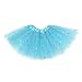 Anleolife 11" Girl Sequins Tutu Skirts Dance Party (blue)