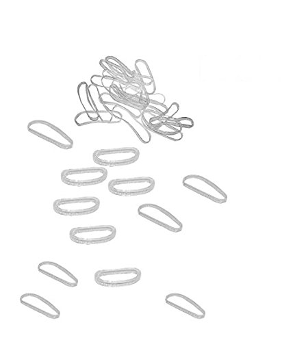 Buy Clear 20mm Hair Elastics Easy To Use Strong Reusable Hair