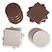 Reusable Furniture Sliders / Movers for Furniture on Carpeted Floors – 16 Pcs – Square and Round – 3.5” – Brown and Beige – For Beds, Tables, Sofas, Armchairs, Couches, Desks, Cupboards and more