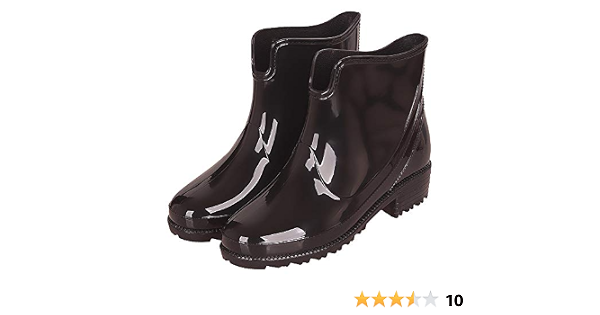 Botas de lluvia antideslizantes para mujer, katiuskas, botines, color  Negro, talla 37.5 EU : Amazon.es: Zapatos y complementos