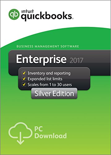 QuickBooks Desktop Enterprise 2017 Silver Edition Business Accounting Software 1-User [Old Version]