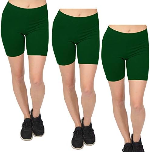 green biker shorts
