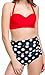 Newbely Polka High Waisted Bikinis Swimwear Sexy Swimsuits For Women