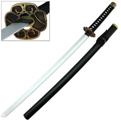 Japanese Anime Eyes Wooden Cosplay Burning Sword Replica - Lead Free Paint, No Metal Parts, Conventions Ready
