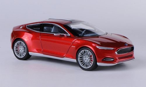 Ford 35020802 Evos Concept 2011 Model Car Norev 1:43, Metallic-Red