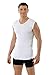 ALBERT KREUZ Men's Sleeveless v-Neck Business Undershirt 100% Organic Cotton White L