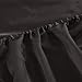 HONEYMOON HOME FASHIONS Ultra Luxury and Soft Satin Full Bed Sheet Set - Black