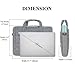 BRINCH 15-15.6 Inch Multi-functional Suit Fabric Portable Laptop Sleeve Case Shoulder Messenger Bag Briefcase for Laptop, Tablet, Macbook, Notebook - Grey-Green