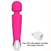 Massager Wand Wirelss Waterproof Rechargeable Therapeutic Powerful 18x Multi-Speed + Mini 10 Speed Travel Massager (Pink)
