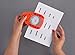 Rayher Oval Motive Puncher for Paper Upto 200 g/m sq, Orange, 8 cm Wide, 3-Inch