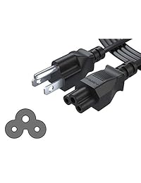 [UL Listed] PWR + 3 Prong 15 ft AC Cable de alimentación para computadora portátil cable cargador para Dell IBM hp compaq, Asus, Sony, Toshiba, Lenovo Acer Gateway Computadora Portátil (extra larga) 6 ft