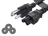 6Ft 3 Prong AC Laptop Power Cord Cable for Dell IBM Hp Compaq Asus Sony Toshiba Lenovo Acer Gateway Notebook Computer Charger Spare: IEC-60320 IEC320 C5 to NEMA 5-15P