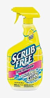Amazon Com Scrub Free Bathroom Cleaner With Oxi Clean Lemon Scent 32 Oz Health Personal Care