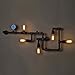 LightInTheBox Loft Industrial Wall Lamps Antique Edison Wall Lights with Bulbs E26/E27 Vintage Pipe Wall Lamp for Living Room Lighting (Black)