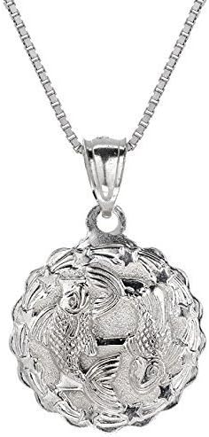 Pisces Pendent Necklace, Zodiac Signs Pendent, Birth Sign Necklace