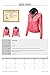 Xpril Women's Casual Zipper Closure Stitch Detailed Moto Hoodie Jacket