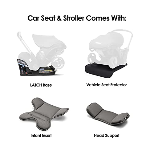 Doona Infant Car Seat & Latch Base Rear Facing, Car Seat to Stroller