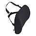 LOVEHOME Memory Foam Lumbar Support Back Cushion with 3-Way Fixation Strap for Lower Back Pain Relief - Ideal Back Pillow for Computer/Office Chair, Car Seat, Recliner etc.- Black