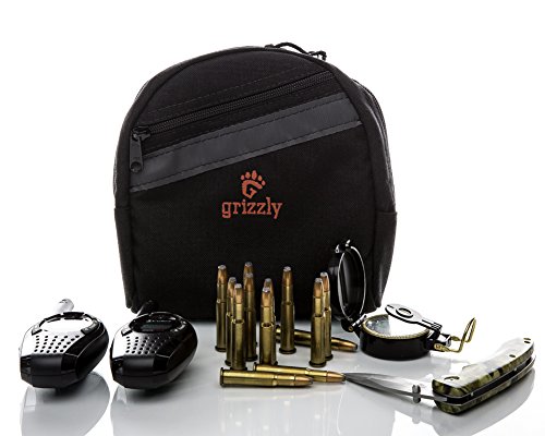Grizzly's UTAH, Load Carrying, Super Padded Protective HUNTING/SHOOTING GEAR BAG for Waist, Utility Belts, Gear Bags. Holds Shells, Compass, Radios, Knife, Duck Calls, GPS. Protect Your Hunting Gear