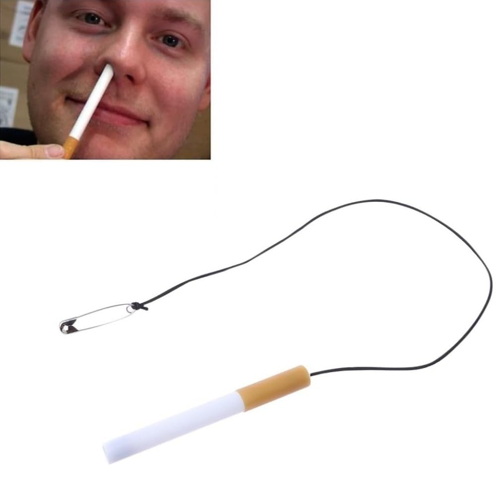 MilesMagic Magician's Cigarette Up The Nose Gimmick | Vanishing Fake Cigarette Real Invisible Mentalism Street or Stage Close Up Illusion Effect Magic Trick