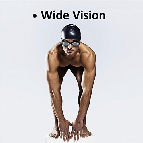 Swimming Goggles, Spanla Professional Swim Goggles Anti Fog UV Protection No Leaking for Men Women Kids Swim Goggles with Nose Clip, Ear Plugs and Protection Case (Black) - Thumbnail 4